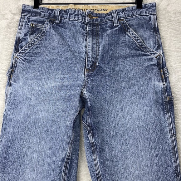 Duluth Trading Co Jeans Men's 34x32‎ Ballroom Flex Carpenter Pants Blue - Picture 2 of 12